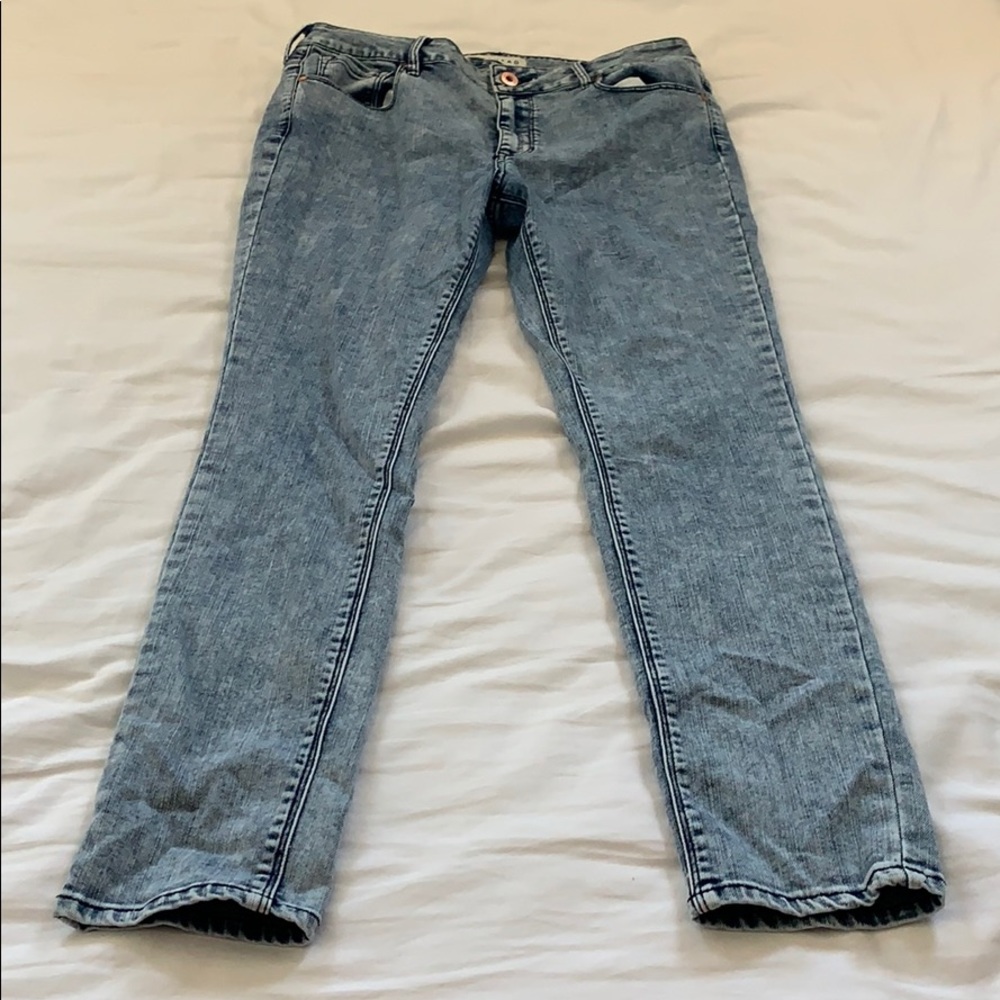 High rise skinny jeans